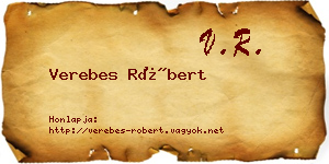 Verebes Róbert névjegykártya